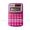 8 chiffres Calculatrice de poche à double puissance avec des couleurs opaques et transparentes (LC321)